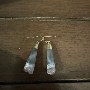 Purple stone Earrings